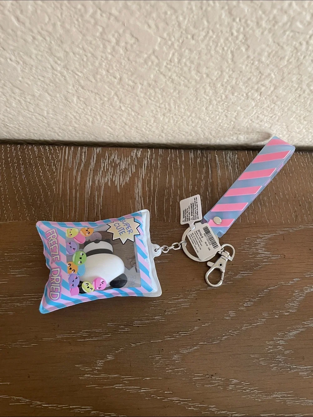 💖 Pick three $15 - Claire's Pink & Blue Panda Snack Bag Keychain Wristlet